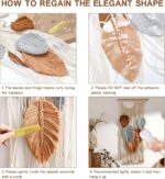 Macrame Leaves Tapestry Wall Decor- Bohemian Woven Tapestries Fall Leaves Wall A... - Image 5