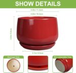 G EPGardening Ceramic Pots for Plants - 4 inch Succulent Pots Indoor Outdoor, Sm... - Image 3