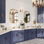 Kelly Miller Gold Bathroom Mirror for Wall, 24"x36" Large Decorative Mirror Gold... - Image 6