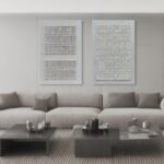 Art Hand-Painted White Minimalist Modern Abstract Oil Painting on Canvas, 45x30 ... - Image 4