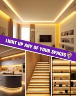 HitLights COB LED Strip Lights Warm White 3000K, 16.4ft Premium 12V Tape Light H... - Image 8