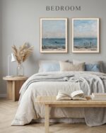 VIYYIEA Framed Coastal Wall Art Set of 2, Impressionist Beach Seascape Canvas Pr... - Image 3