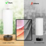 Touch Table Lamp, 3-Way Dimmable Modern Minimalist Accent Bedside Lamp with Cyli... - Image 7