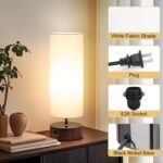 Touch Table Lamp, 3-Way Dimmable Modern Minimalist Accent Bedside Lamp with Cyli... - Image 9