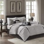 Madison Park Cozy Comforter Set Casual Blocks Design All Season, Matching Bed Sk... - Image 3