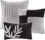 Madison Park Cozy Comforter Set Casual Blocks Design All Season, Matching Bed Sk... - Image 4