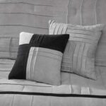 Madison Park Cozy Comforter Set Casual Blocks Design All Season, Matching Bed Sk... - Image 8