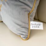 Aeckself Luxury Embroidery Velvet Pillow Cover 20x20 Inch, European Crown Shield... - Image 8