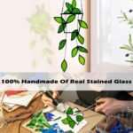 Plant Stained Glass,Stained Glass Window Hanging,Real Handmade Suncatcher,Artifi... - Image 5