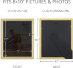 Langdon House 8x10 Picture Frames (Gold, 6 Pack), Contemporary Frame Set, Wall M... - Image 4