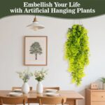 RAINFLOW 1PCS Artificial Hanging Plants - Waterpoof Fake Plants Outdoor, Faux Gr... - Image 6