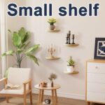 QsQueen Solid Wood Half Round Floating Wall Shelves | Elegant Floating Shelves, ... - Image 6