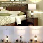 Serteaw Set of 2 Gold Bedroom Lamp for Nightstands, Touch Table Lamps, USB Charg... - Image 7
