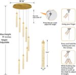 ykolupty 8-Light Led Chandelier, Gold Crystal Modern Led Chandelier for Dining R... - Image 6