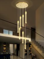 ykolupty 8-Light Led Chandelier, Gold Crystal Modern Led Chandelier for Dining R... - Image 8