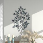 Deco 79 Metal Leaf Home Wall Decor Wall Sculpture with Black Stems, Wall Art 31"... - Image 7