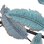 Deco 79 Metal Leaf Home Wall Decor Wall Sculpture with Black Stems, Wall Art 31"... - Image 8