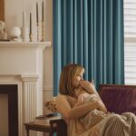 NICETOWN Greyish Blue Back Tab Velvet Curtains Room Darkening Panels, Thermal In... - Image 4