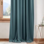 NICETOWN Greyish Blue Back Tab Velvet Curtains Room Darkening Panels, Thermal In... - Image 7