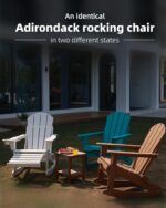 Folding Adirondack Rocking Chair Set of 2,4-in-1 Multifunctional Patio Chairs wi... - Image 4