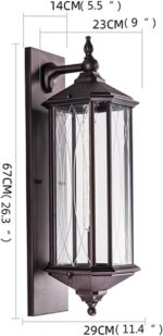 Wall Lamp Waterproof IP65 LED Lighting Decorative for Home Porch Courtyard,Luxur... - Image 3