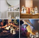 6 Pcs Crystal Tea Light Candle Holders Glass Votive Candle Stands Square Candles... - Image 6