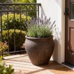 WORTH Clay-Pot-Style Plastic Planter Pots Set of 2 (Large: 17"Dia x 16"H & Small... - Image 4