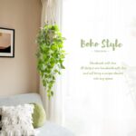 Mkono Fake Hanging Plant with Pot, Artificial Plants for Home Decor Indoor Macra... - Image 5