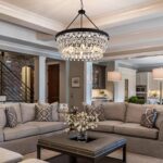TOCHIC Crystal Chandeliers, 6-Light 3 Tiers Black Crystal Chandelier Light, Mode... - Image 3