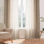 ENJOYBRIDAL Floral Bedroom Curtains 84 Inch Length 4 Panels Set Farmhouse Semi S... - Image 3