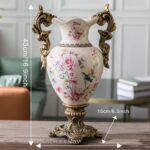 Tall Table Modern Vase,Large Ceramic Flower Vases for Shelf Home Decor,Creative ... - Image 3