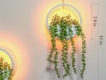 Comtelek 2pcs Artificial Hanging Plants with Lights Fake Succulents Plant in Pot... - Image 4