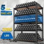 ROOMFAVE 72" H Storage Shelves 5 Tier Metal Shelving Unit,2050LBS Adjustable Gar... - Image 6