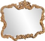 Howard Elliott Collection Antiqued Talida Gold Ornate Mirror for Wall, Large Foc... - Image 4