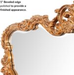 Howard Elliott Collection Antiqued Talida Gold Ornate Mirror for Wall, Large Foc... - Image 5