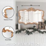 Howard Elliott Collection Antiqued Talida Gold Ornate Mirror for Wall, Large Foc... - Image 6