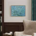 Framed Van Gogh Wall Art, Almond Blossom Canvas Print, Vintage Impressionist Flo... - Image 3
