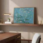 Framed Van Gogh Wall Art, Almond Blossom Canvas Print, Vintage Impressionist Flo... - Image 4