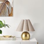 Gold Small Bedside Table Lamp for Bedroom, Brass Gold Bedroom Lamps for Nightsta... - Image 7