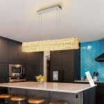 40 Inch Glam Crystal Chandelier Modern Dimmable Crystal Chandeliers LED Rectangu... - Image 10