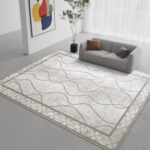 DweIke 4x6 Area Rugs for Living Room, Machine Washable Bordered Rug for Bedroom,... - Image 3