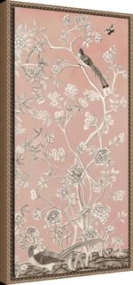 Amanti Art Framed Canvas Wall Art 27x14 Blush Chinoiserie I by Naomi McCavitt, F... - Image 3