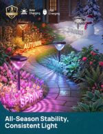 Linkind Smart Solar Pathway Lights SP6, App/Voice Control Solar Lights Outdoor W... - Image 3