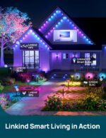 Linkind Smart Solar Pathway Lights SP6, App/Voice Control Solar Lights Outdoor W... - Image 7