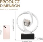 Modern White Statue Decor for Living Room, Abstract Art Sculptures Home Décor Ac... - Image 3