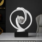 Modern White Statue Decor for Living Room, Abstract Art Sculptures Home Décor Ac... - Image 7
