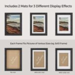 SONGMICS Picture Frames with 16 Mats, Set of 10 Collage Photo Frames, Two 8x10, ... - Image 6