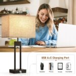 Extra Large 25.5" Nightstand Table Lamps for Bedrooms Set of 2, Bedside Lamp wit... - Image 4