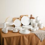 BTaT- Porcelain White Dinner Plates, Set of 6, 10.6 inch, Salad Serving Modern R... - Image 8