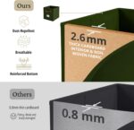DECOMOMO Storage Bins, Cube Storage Bin with Labels, Fabric Storage Cubes for Sh... - Image 5